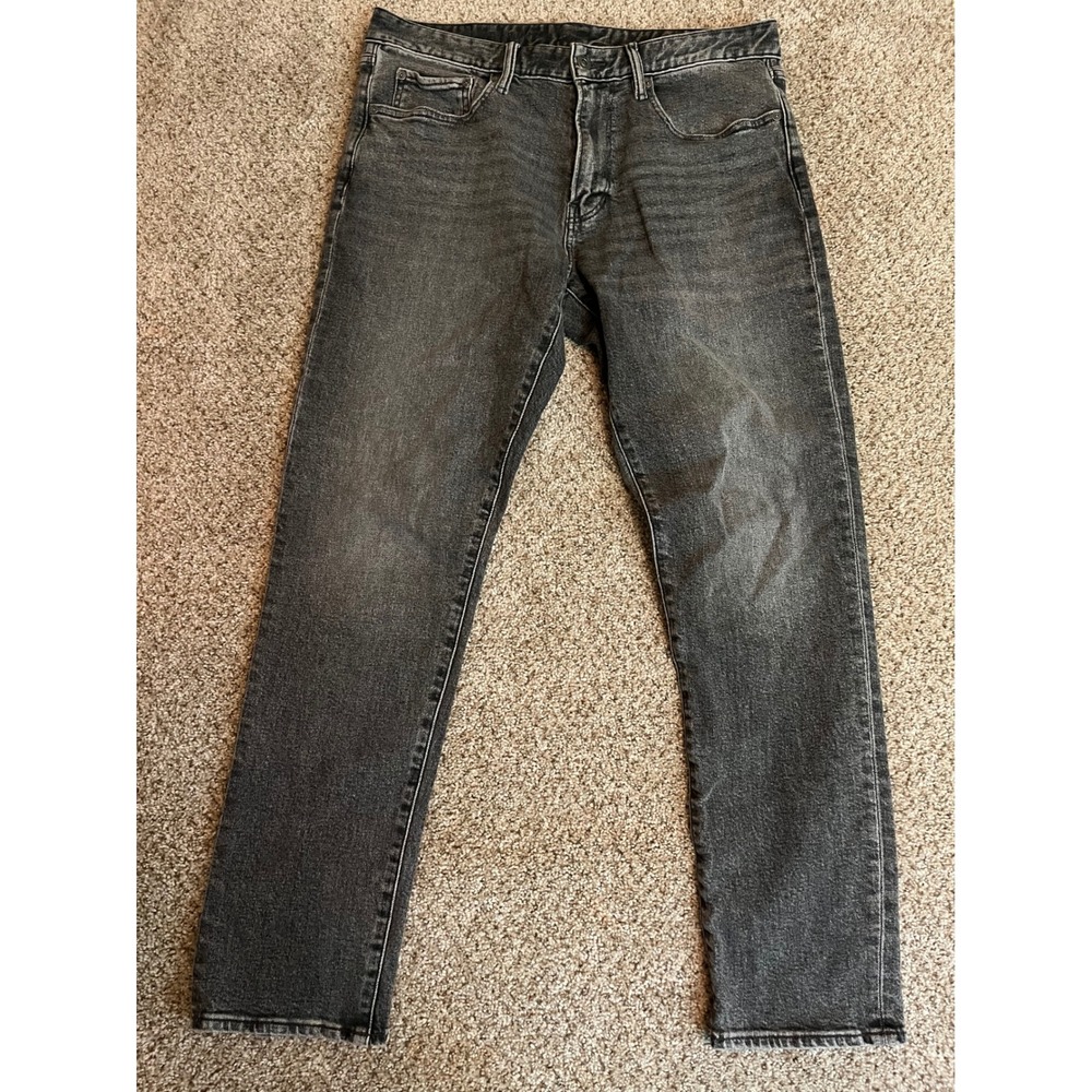 Bonobos Mens Jeans 34x32 Grey Slim Fit Organic Cotton Faded Wash